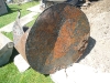 Pieces of excavated oil tank