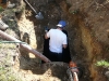 Pumping the tank contents out