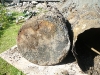 More pieces of the removed tank