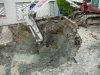 Digging the soil out