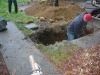 Manual excavation